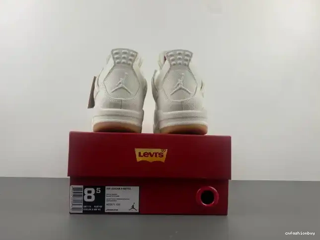 AO2571-100 Jordan 4 Levi's Air 'White' x 0629